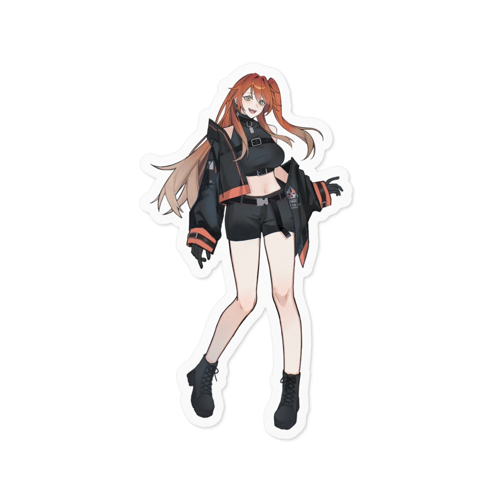 犬影勇燈女体化立ち絵ステッカー