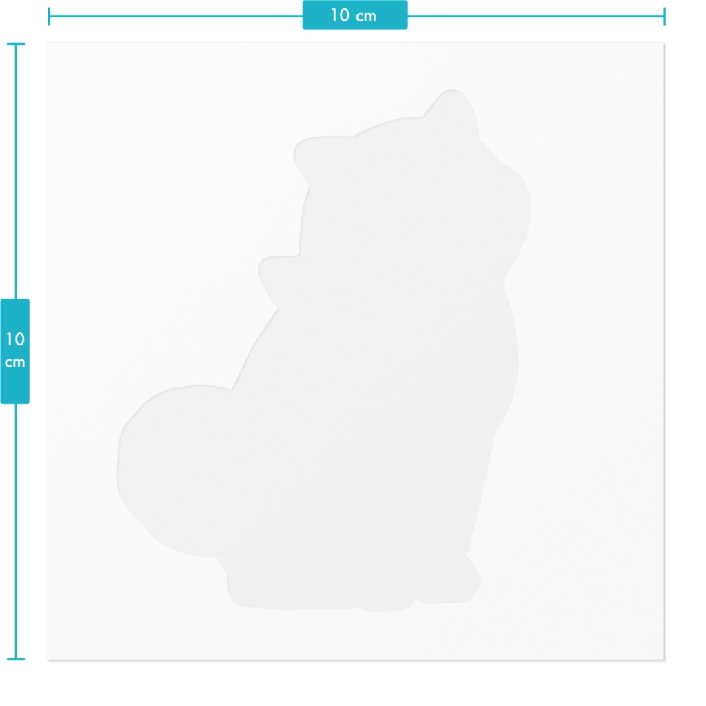 豆柴隊・黒ステッカー