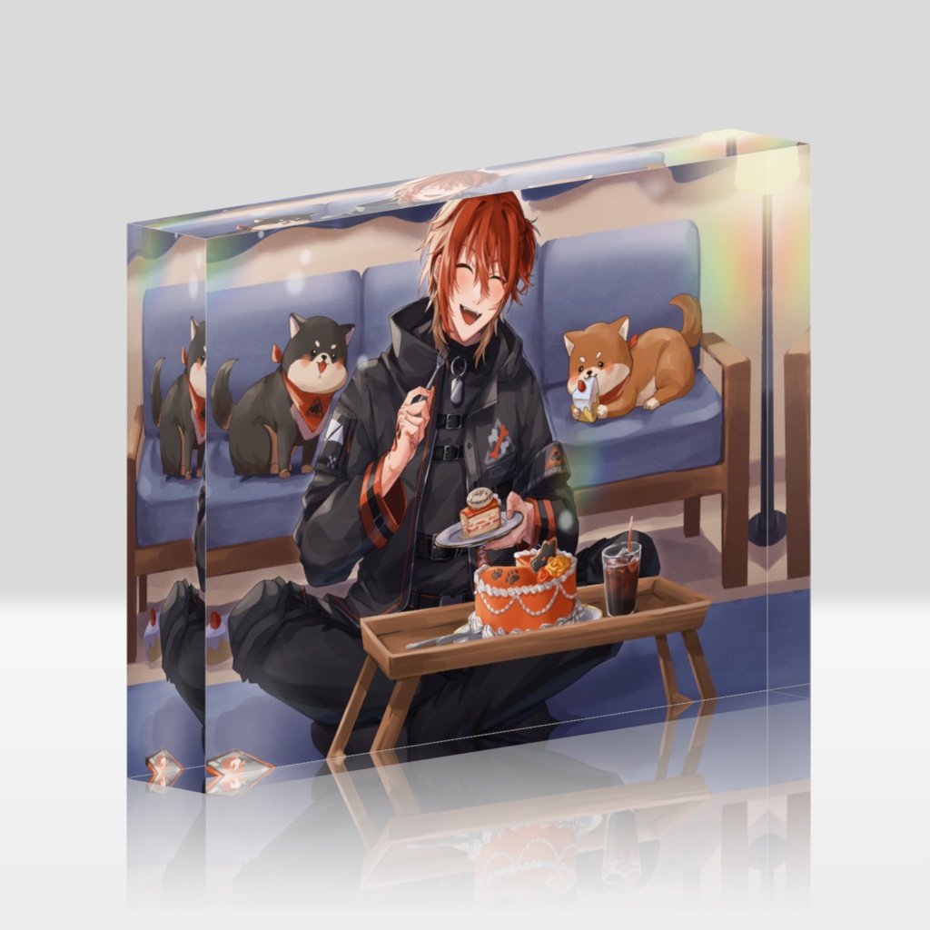 犬影勇燈ハフアニアクリルブロック