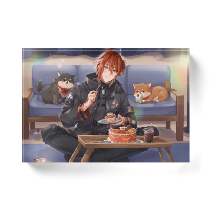 犬影勇燈ハフアニアクリルブロック