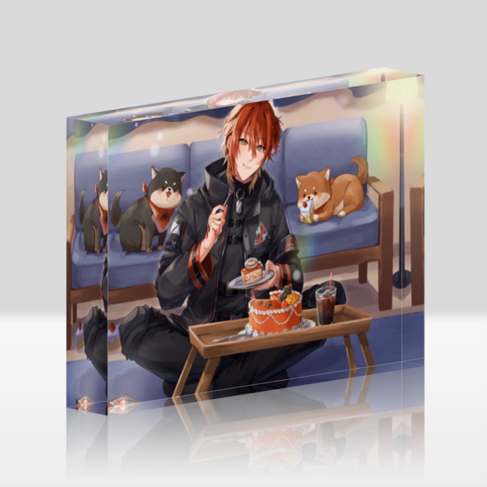 犬影勇燈ハフアニアクリルブロック