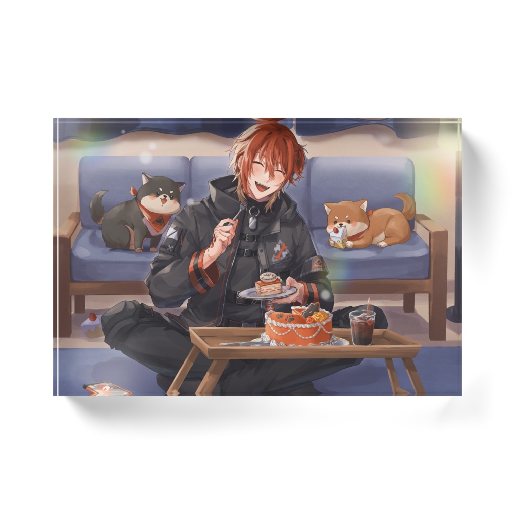 犬影勇燈ハフアニアクリルブロック