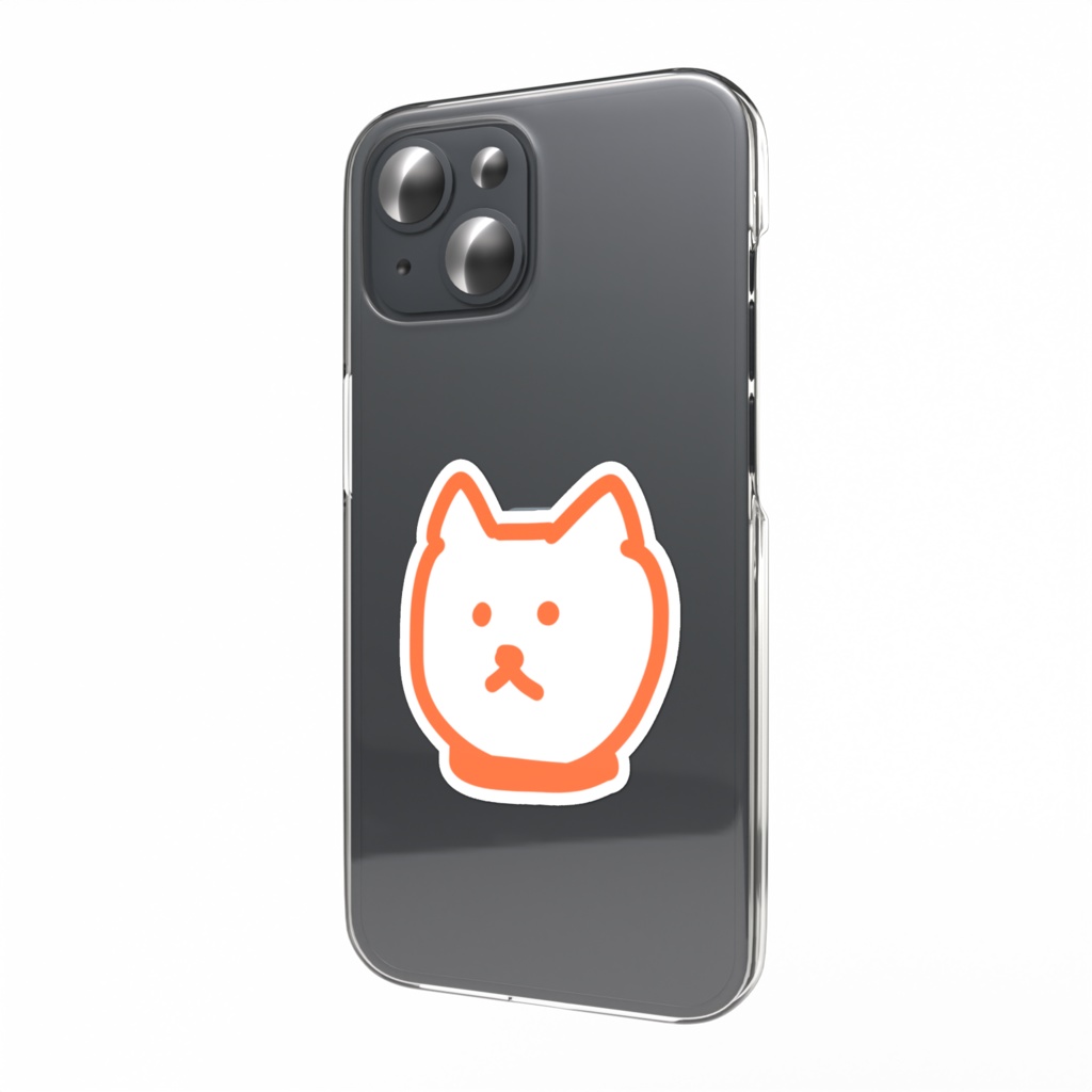 虚無犬スマホステッカー