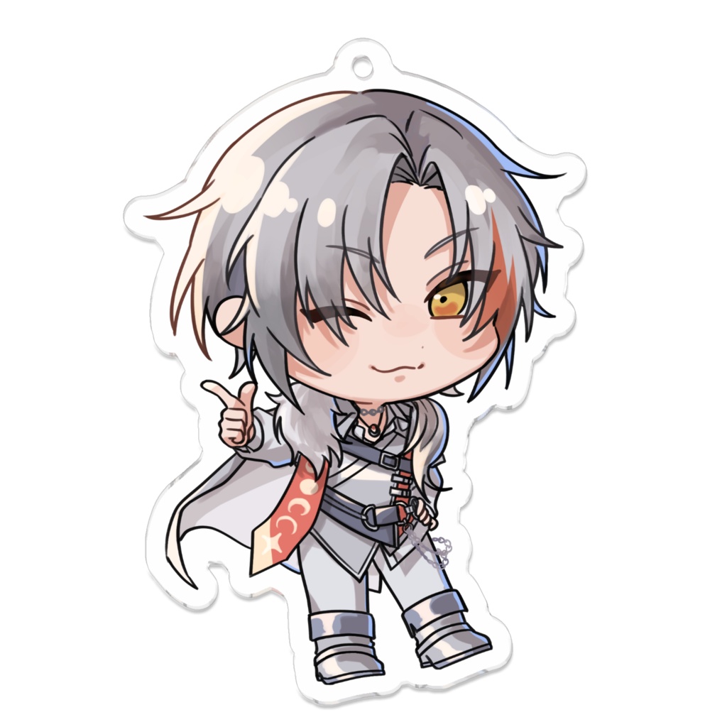 1周年白髪アクキー