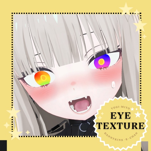【 ユギ · ミヨ 】YugiMiyo STAR RAINBOW Eye Texture