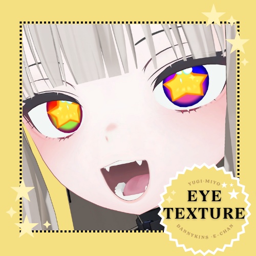 【 ユギ · ミヨ 】YugiMiyo STAR RAINBOW Eye Texture