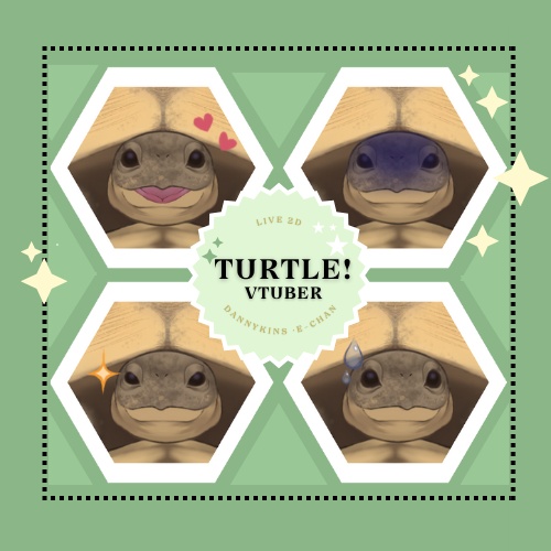 【live2dモデル】Turtle / トゥテル (Vtube Studio)/(Vtubeスタジオ)