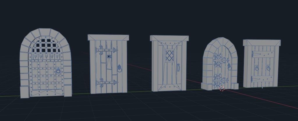 中世ドアA~Eのセット販売品