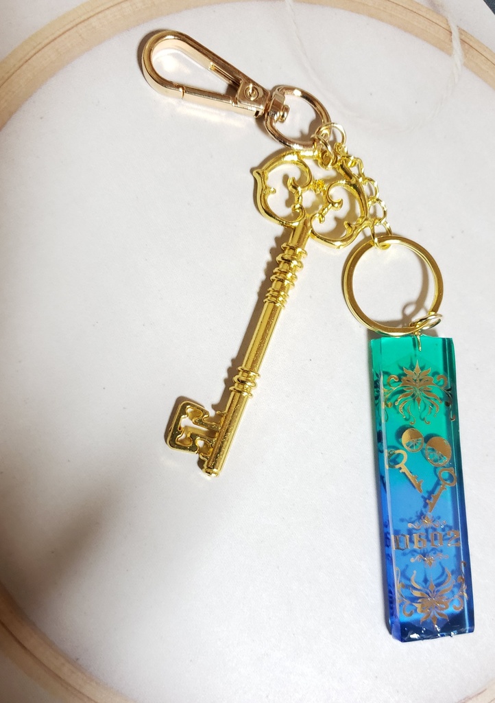 担当執事の絵札キーホルダー