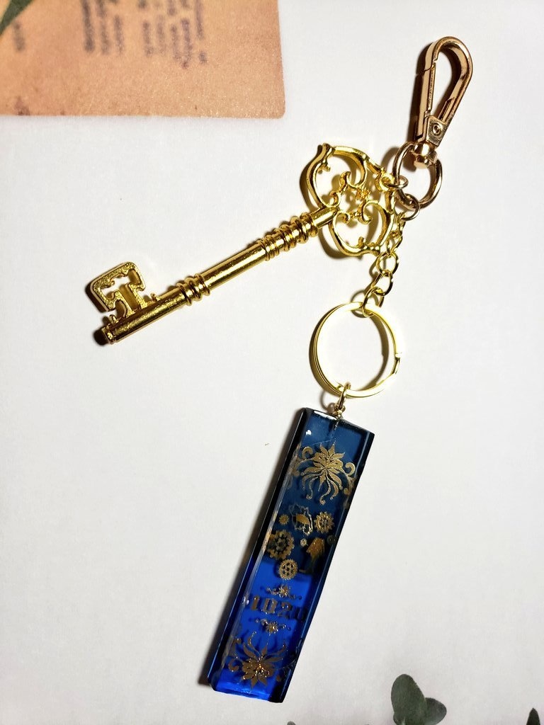 担当執事の絵札キーホルダー