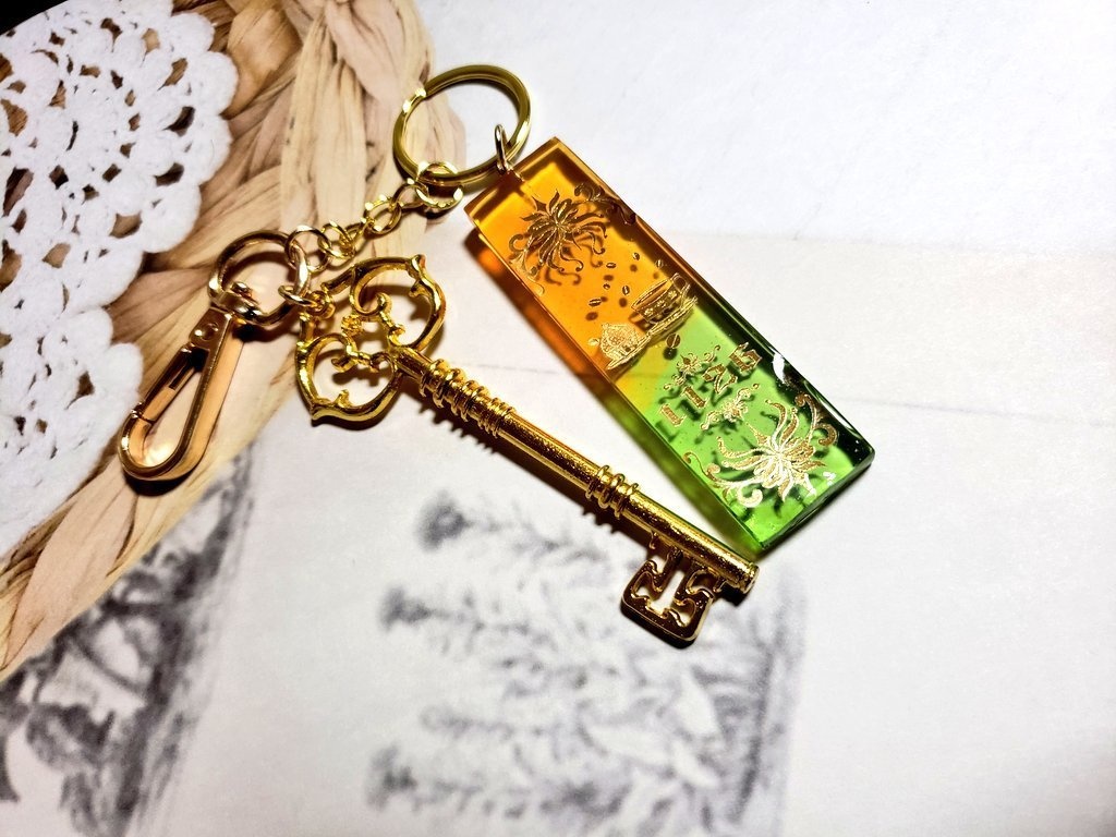 担当執事の絵札キーホルダー