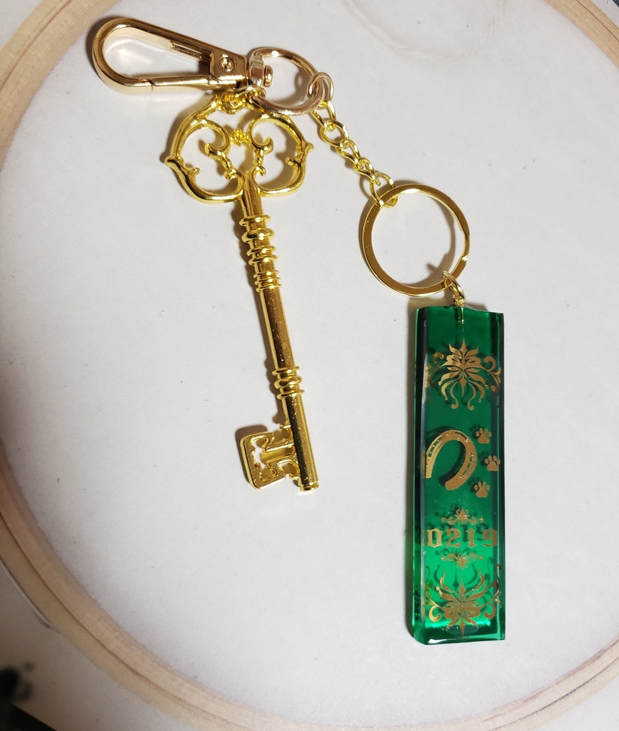 担当執事の絵札キーホルダー