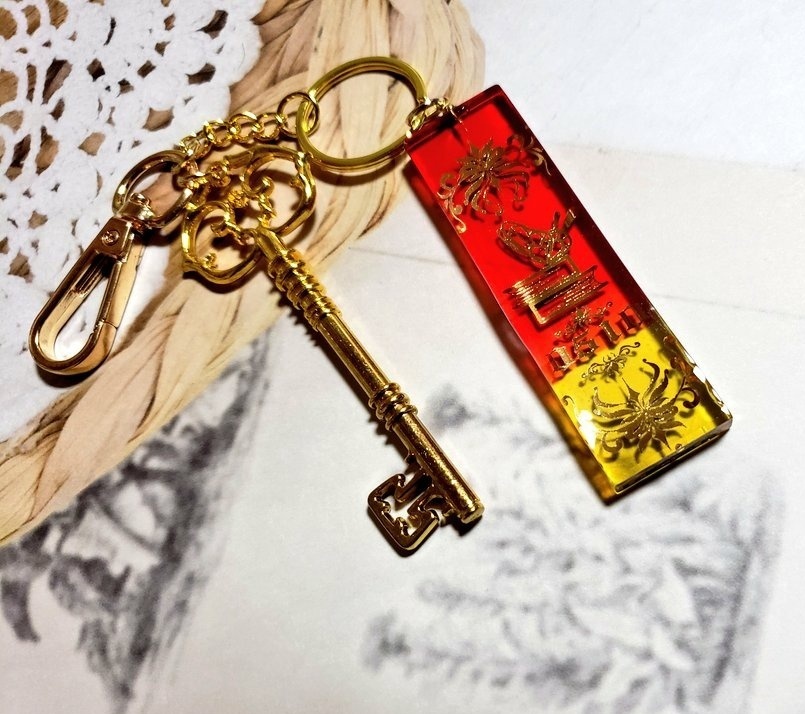 担当執事の絵札キーホルダー