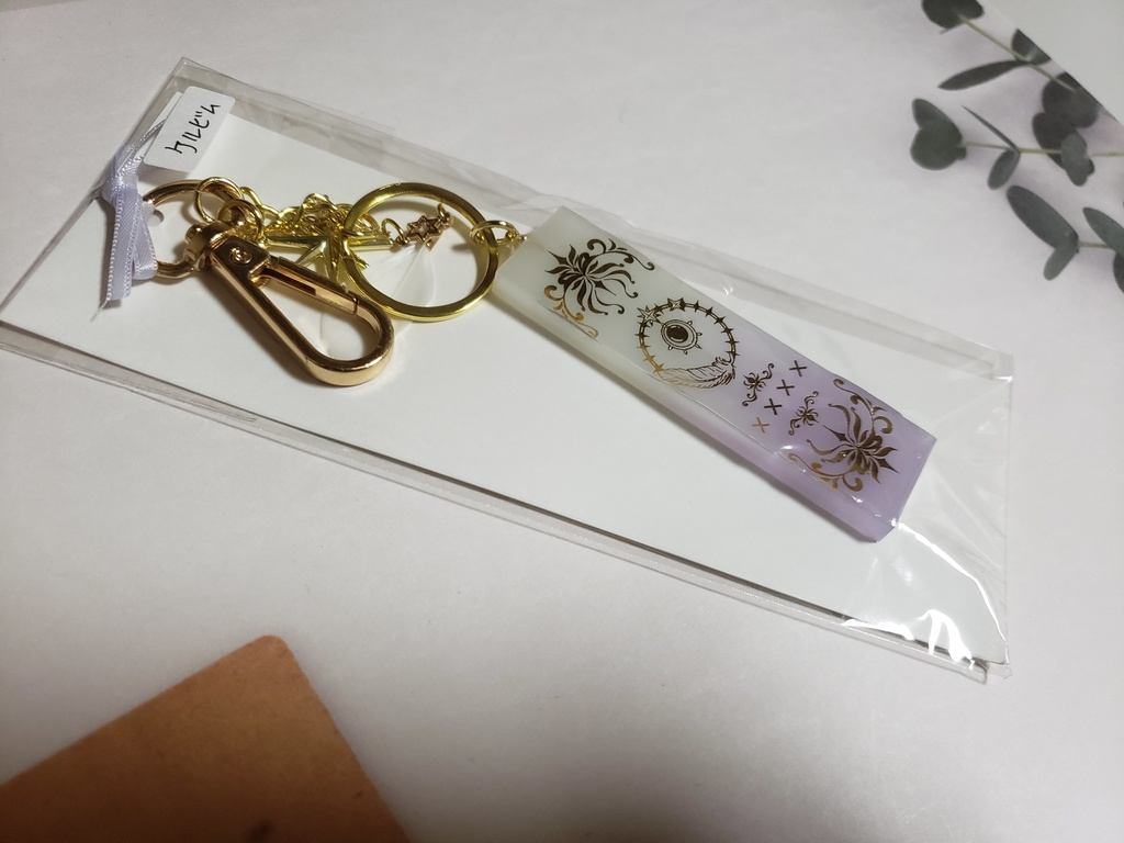 知能天使の絵札キーホルダー