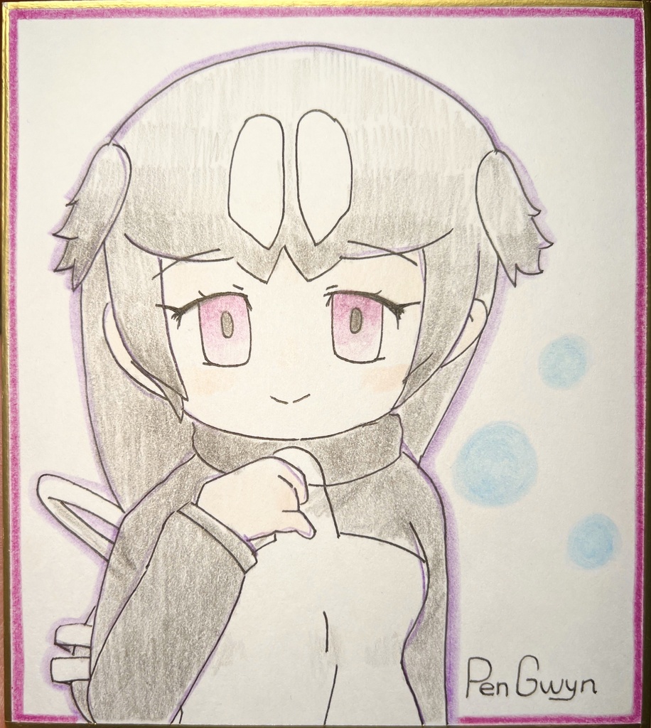 オオウミガラス　けものフレンズ色紙