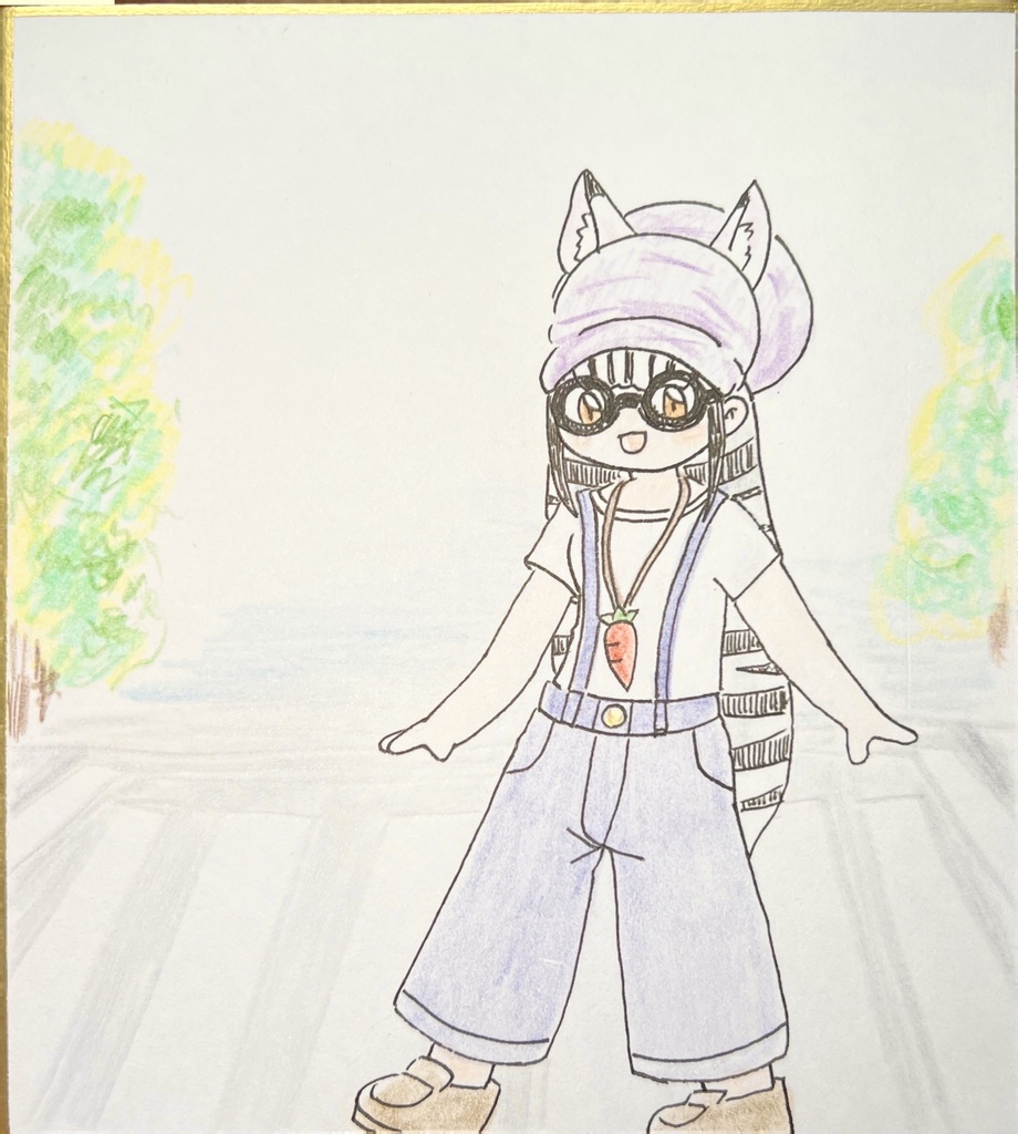 サバンナシマウマ　けものフレンズ色紙