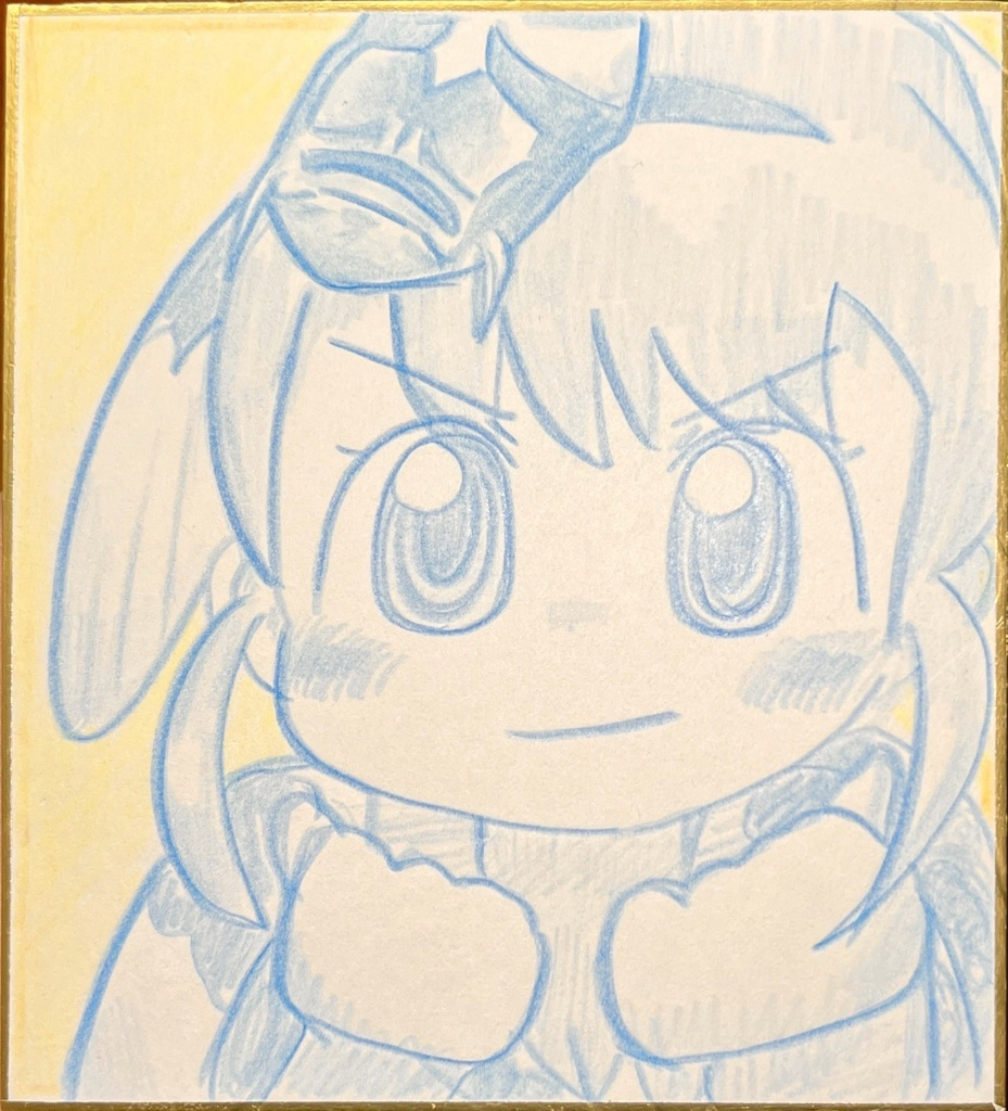 人面魚　けものフレンズ色紙