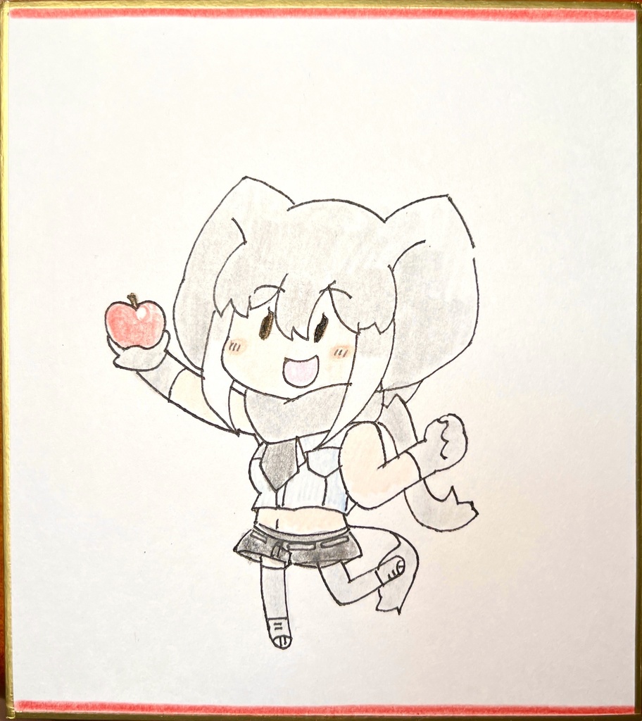 アフリカゾウ　けものフレンズ色紙
