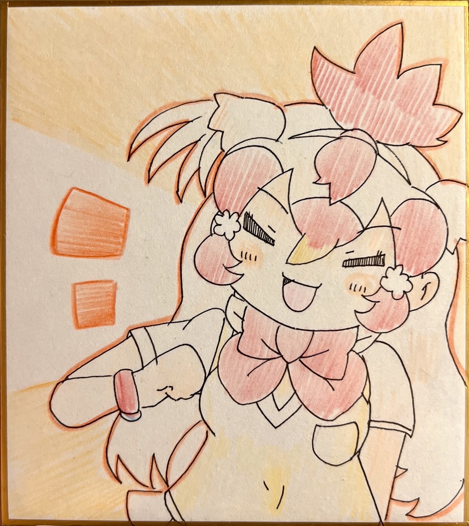ニワトリ　けものフレンズ色紙