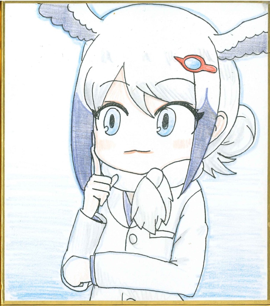 シュバシコウ　けものフレンズ色紙