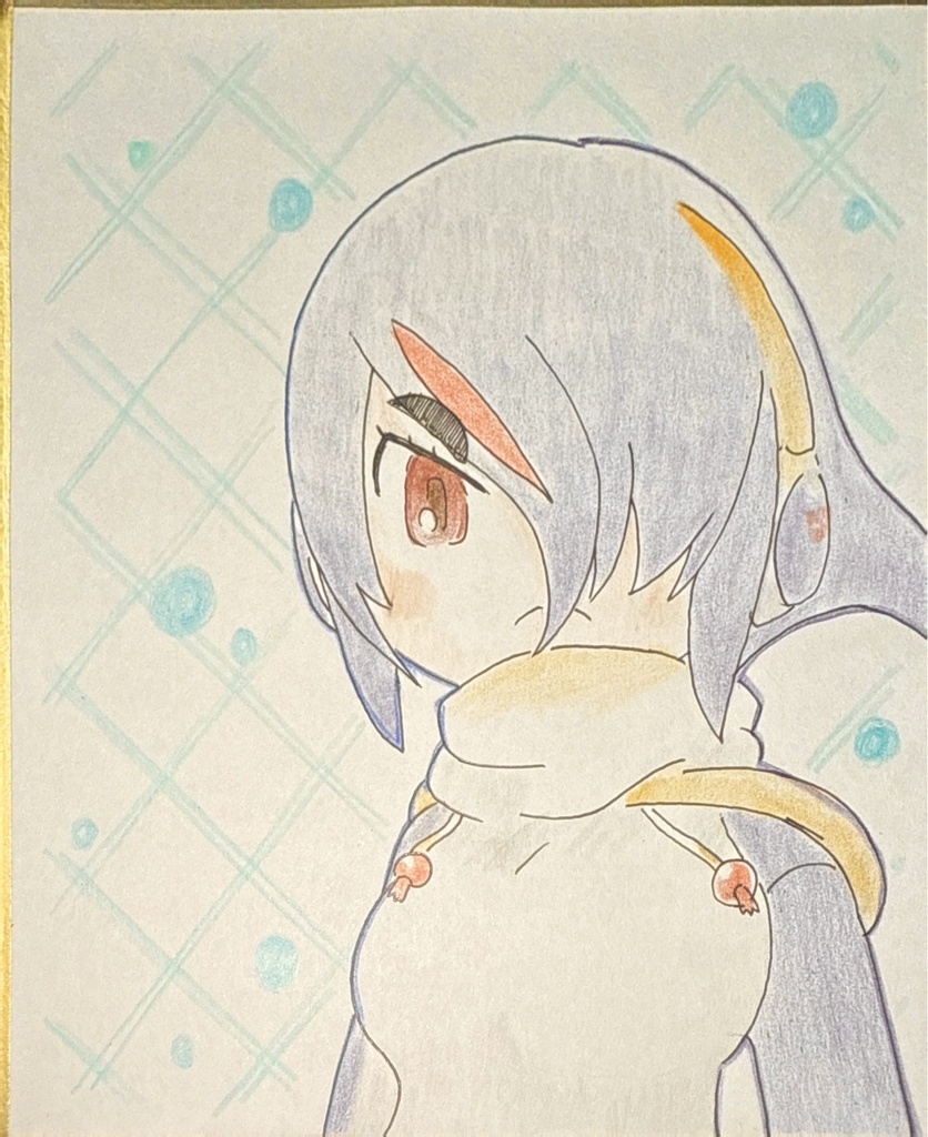 コウテイペンギン　けものフレンズ色紙