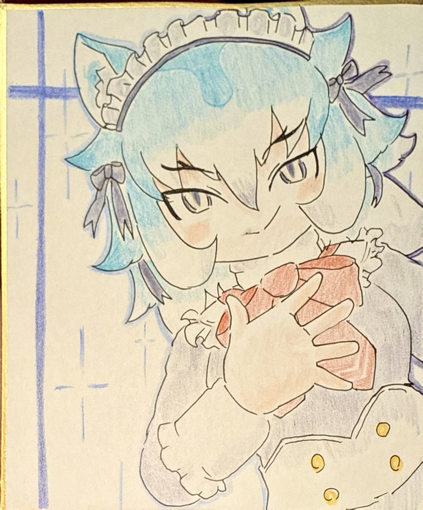 ダイアウルフ　けものフレンズ色紙