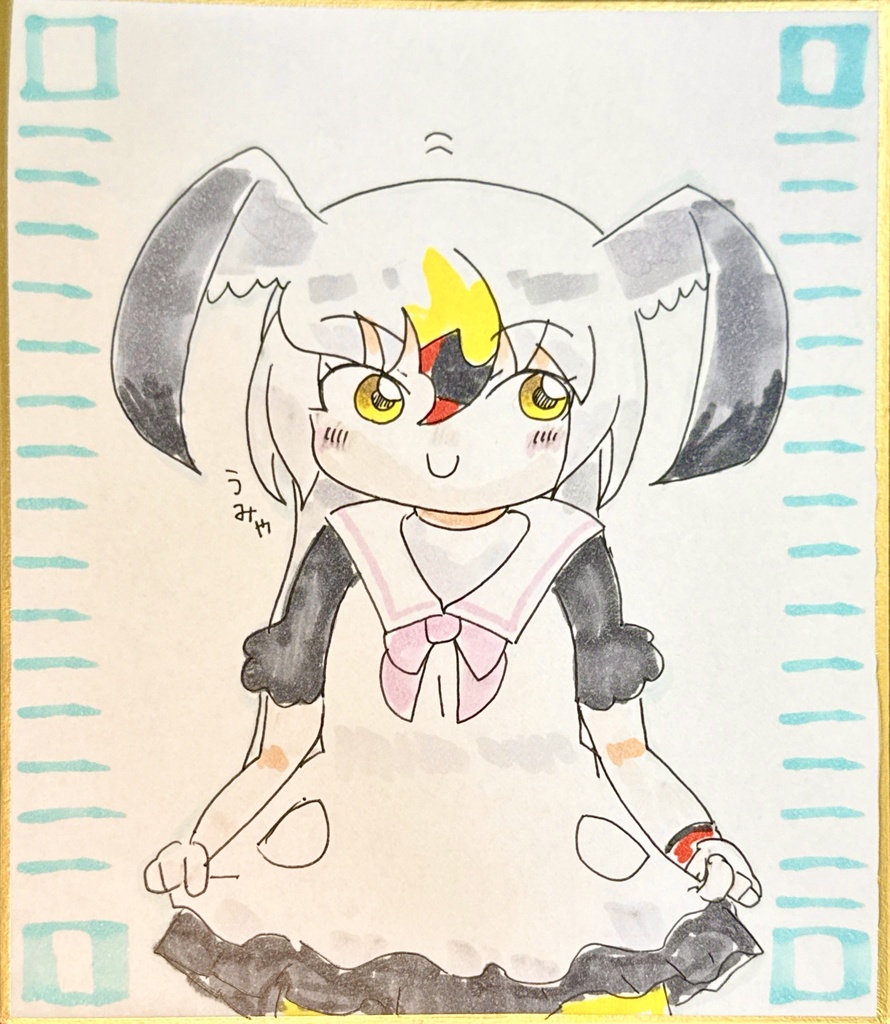 ウミネコ　けものフレンズ色紙