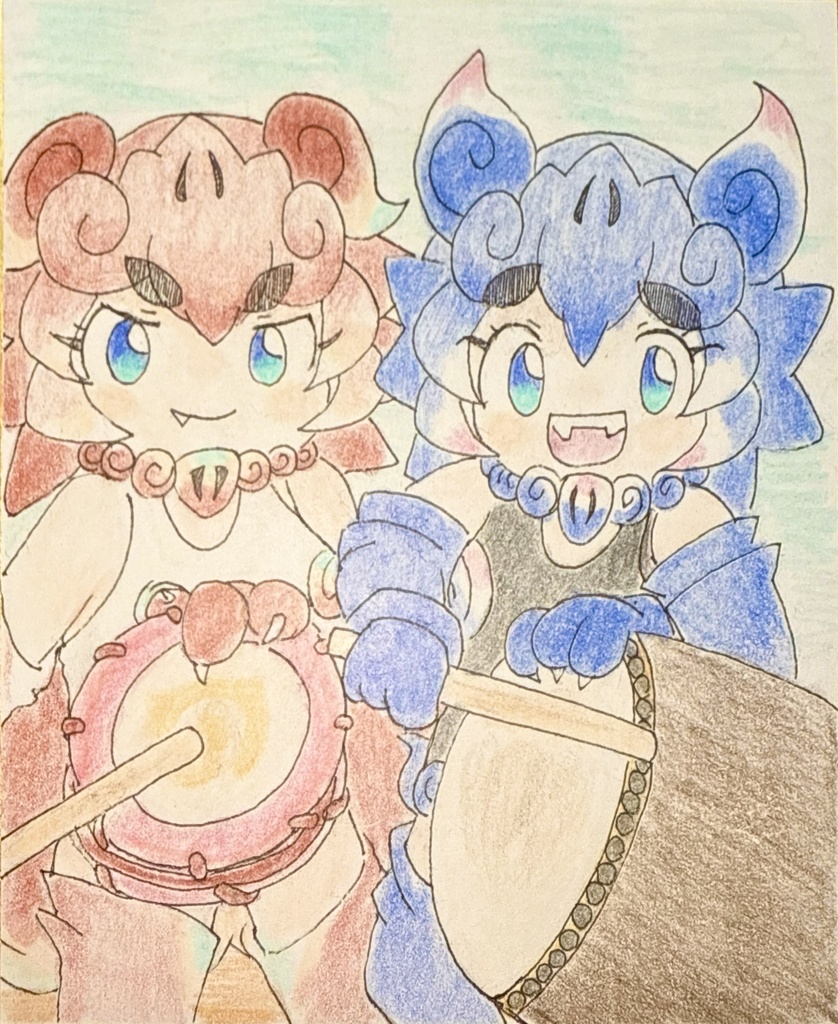 シーサー・レフティ　シーサー・ライト　けものフレンズ色紙