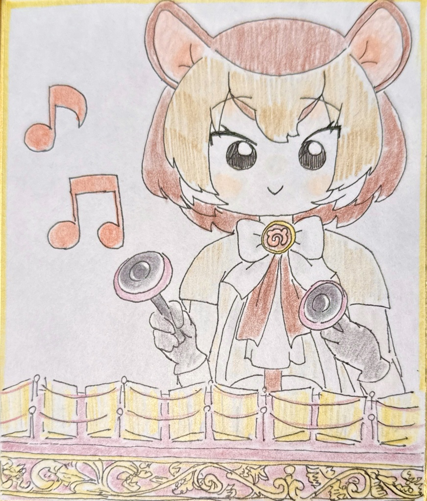 マメジカ　けものフレンズ色紙