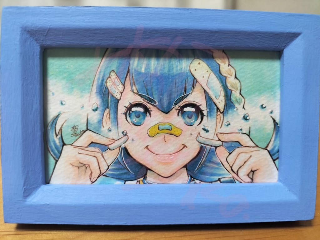 ミニ原画① Pop Blue
