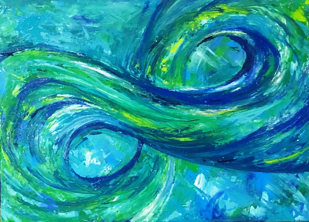 【原画】「自然と生き」