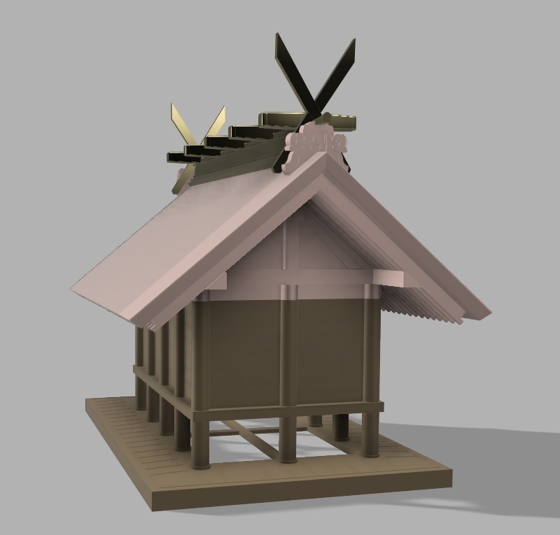 神社 住吉造り・一間社・本殿