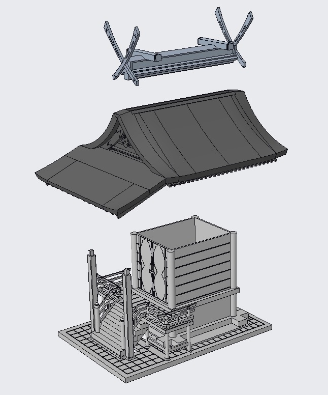 神社 春日造り・一間社・本殿