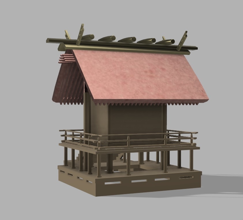 神社 神明造り・一間社・本殿