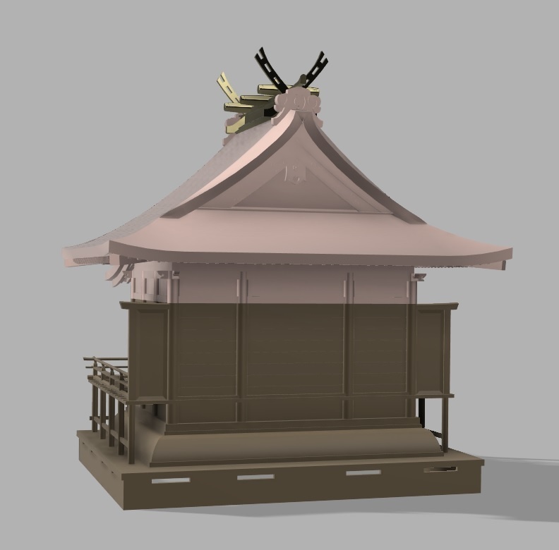 神社 入母屋造り(妻入り)・三間社・本殿