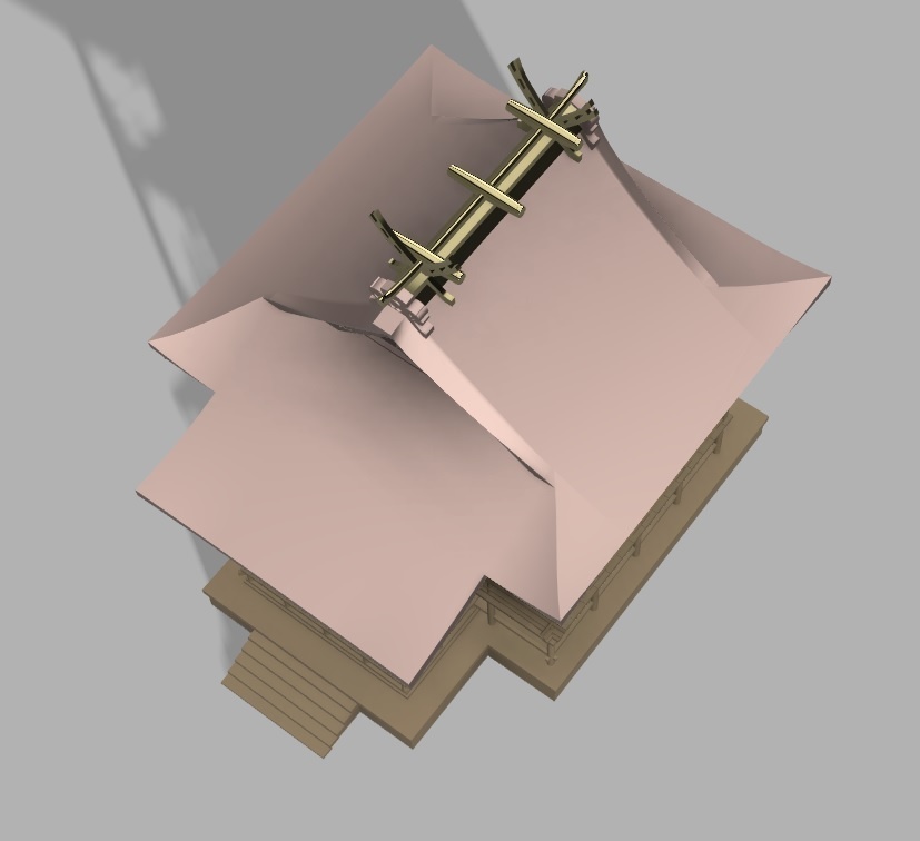 神社 入母屋造り(妻入り)・三間社・本殿