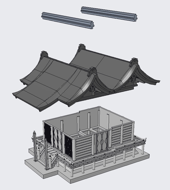 神社 八幡造り・三間社・本殿