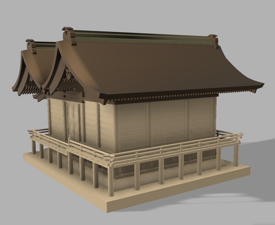 神社 八幡造り・三間社・本殿