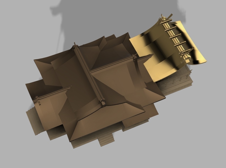 神社 流れ造り・社殿