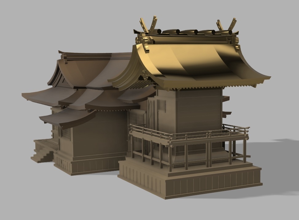 神社 流れ造り・社殿