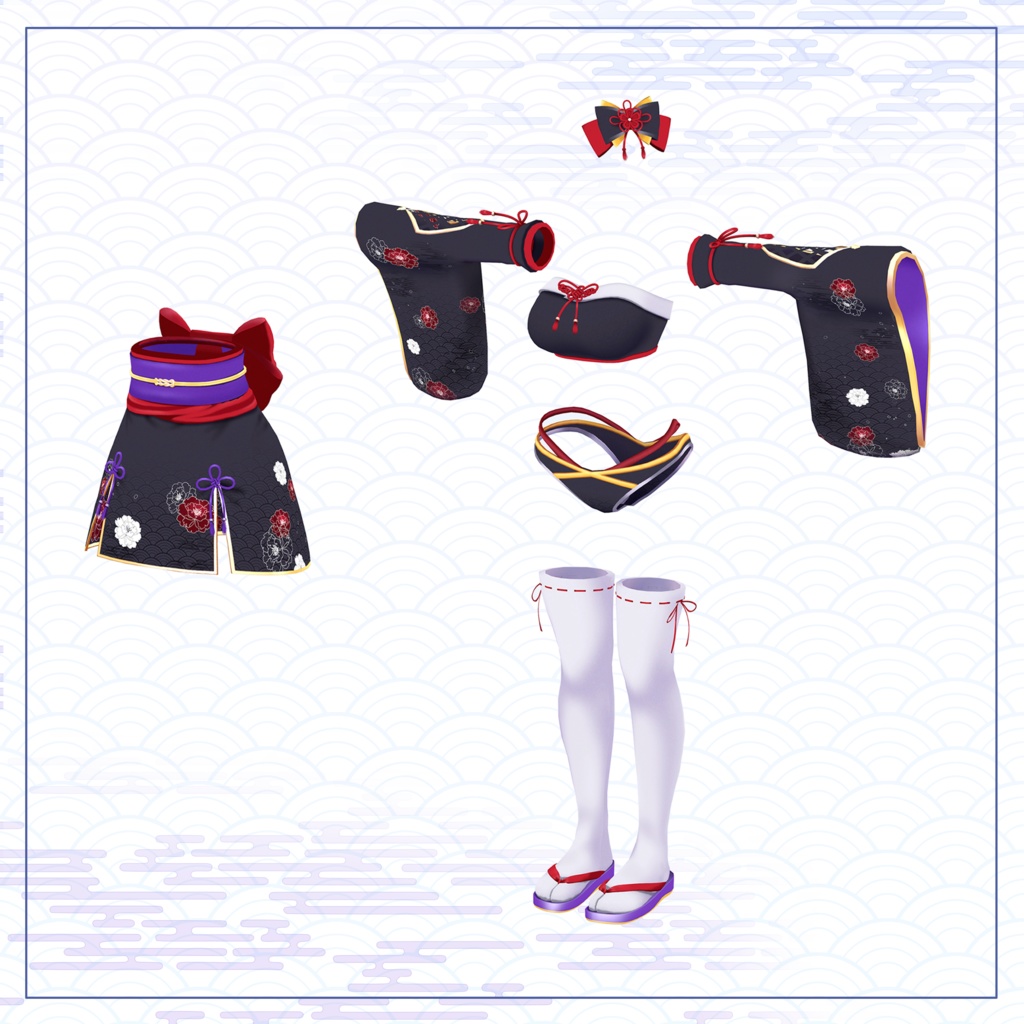 7 Avatar『ミニ浴衣 & りんご飴』