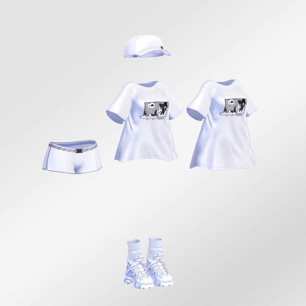 16 Avatar『ダッドシューズ & ダボシャツ / DadShoes and Tshirt』
