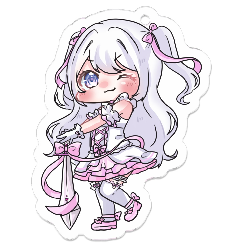 【限定記念グッズ】水星七海アクリルキーホルダー太刀【Vtuber】