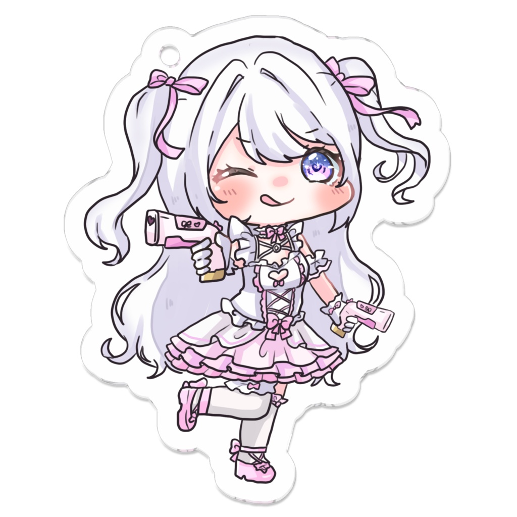 【限定記念グッズ】水星七海アクリルキーホルダー銃【Vtuber】