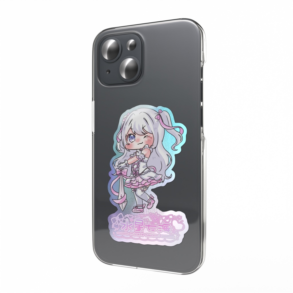 【限定記念グッズ】水星七海オーロラスマホステッカー太刀【Vtuber】