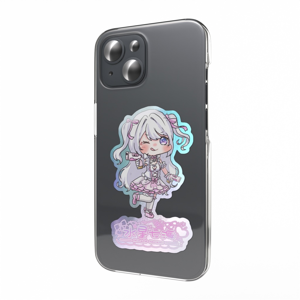 【限定記念グッズ】水星七海オーロラスマホステッカー銃【Vtuber】