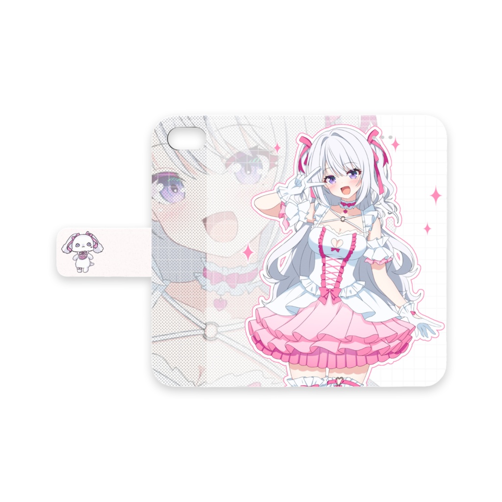 手帳型iPhoneケースA.B 水星七海 Vtuber半年記念