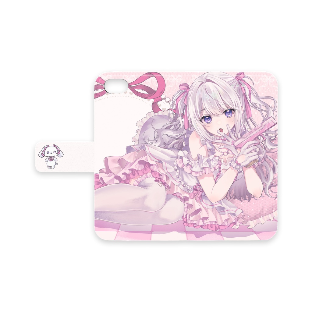 手帳型iPhoneケースA.B 水星七海 Vtuber半年記念