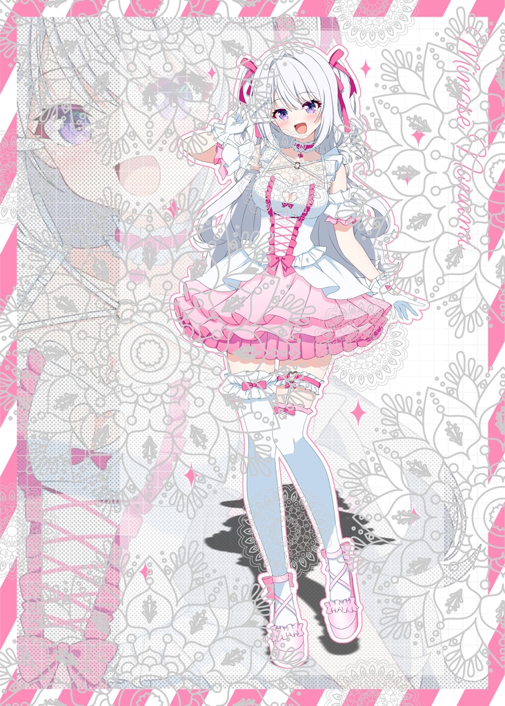 【記念配信】Vtuber６か月記念　全身立ち絵高画質　透過付き♡【応援パック】