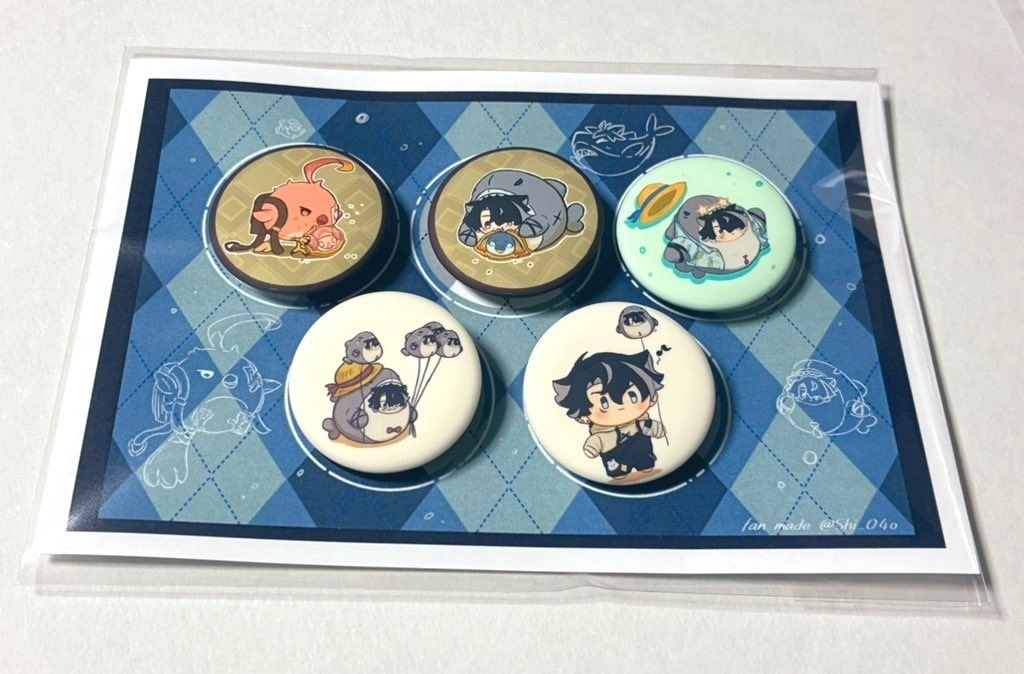 サメセスリ缶バッジセット